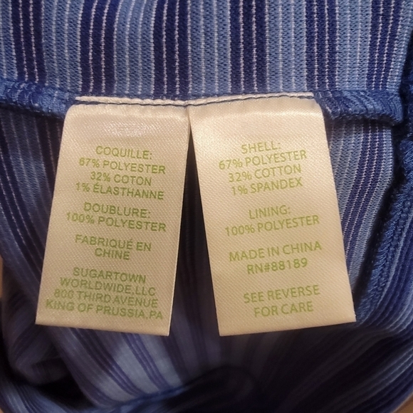 Lilly Pulitzer Alden Dress in Blue Grotto Ottoman Stripe Size  XXS - Picture 7 of 9